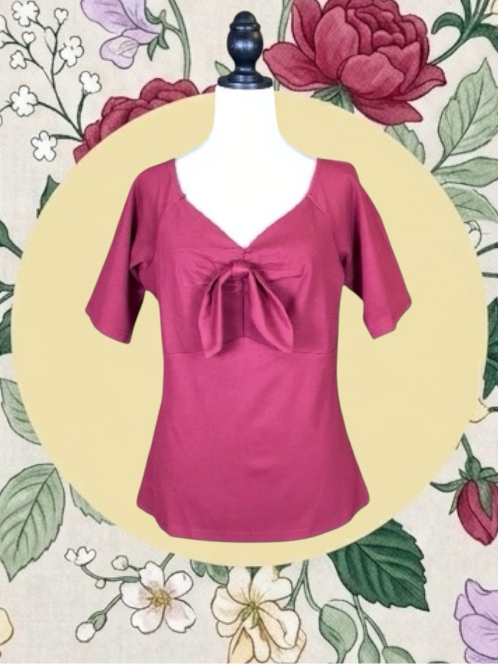 Voodoo Vixen NWT Retro Classic Femme Pin-Up Rockabilly Mid-Century Modern Top 12